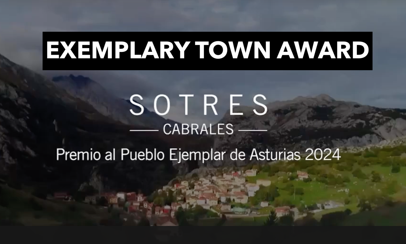 Sotres, Exemplary Village of Asturias Award